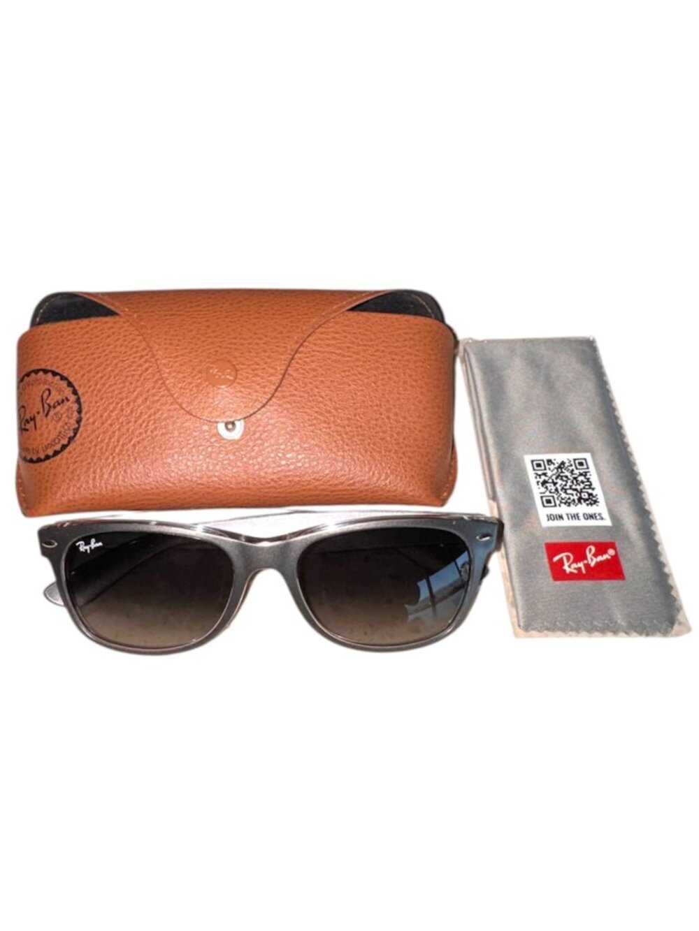 Ray-Ban Sunglasses Matte Grey Unisex - Picture 3 of 7